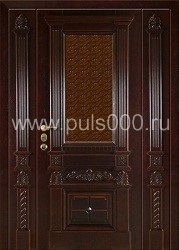 Металлическая парадная дверь ПР-23 с массивом и калённым стеклом, цена 180 000 руб. Металлическая парадная дверь ПР-23 с массивом и калённым стеклом, цена 180 000 руб.